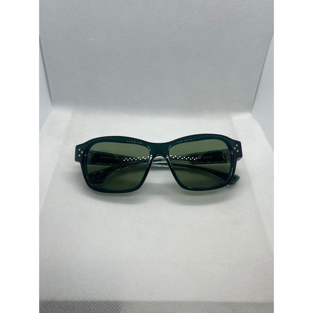 Dansharian‎ Khor Emerald Green Rectangular Sunglasses